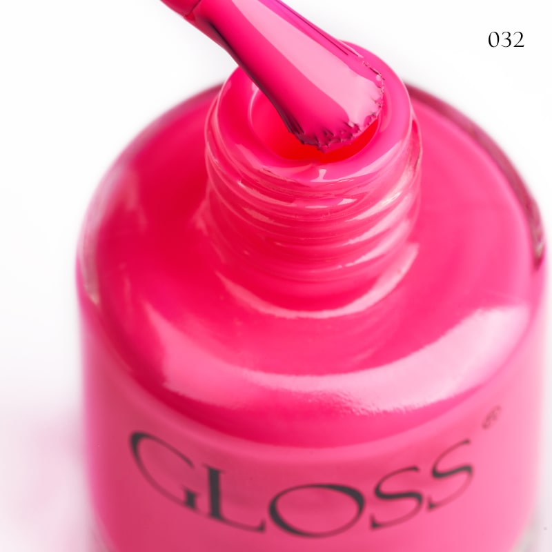 Лак для нігтів Lacquer Nail Polish GLOSS 032 (яскравий рожевий), 11 мл